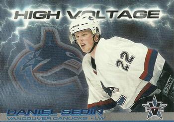 2000-01 Pacific Vanguard - High Voltage #34 Daniel Sedin Front