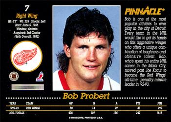 1993-94 Pinnacle #7 Bob Probert Back