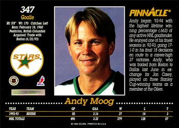 1993-94 Pinnacle #347 Andy Moog Back