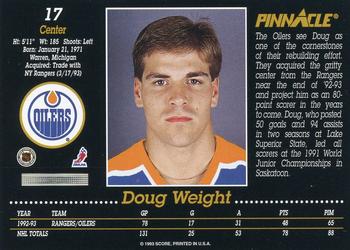 1993-94 Pinnacle #17 Doug Weight Back