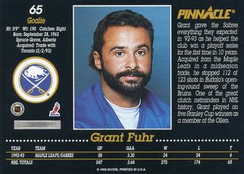 1993-94 Pinnacle #65 Grant Fuhr Back