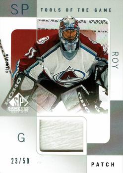 2000-01 SP Game Used - Patch Cards #P-PR Patrick Roy Front