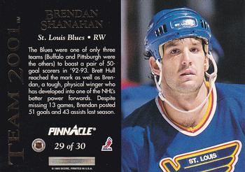 1993-94 Pinnacle - Team 2001 #29 Brendan Shanahan Back