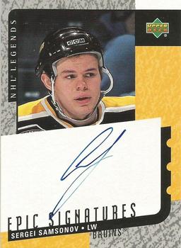 2000-01 Upper Deck Legends - Epic Signatures #SS Sergei Samsonov Front