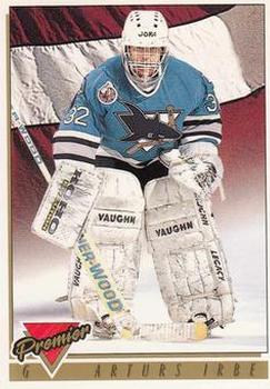 1993-94 Topps Premier #442 Arturs Irbe Front