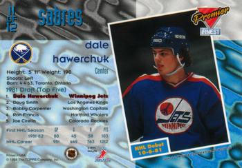 1993-94 Topps Premier - Finest #11 Dale Hawerchuk Back