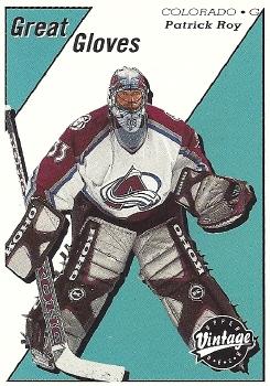 2000-01 Upper Deck Vintage - Great Gloves #GG6 Patrick Roy Front