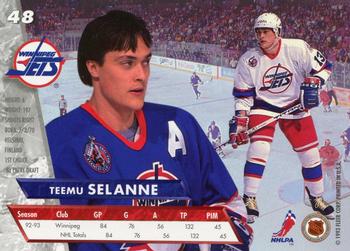 1992-93 Winnipeg Jets – Teemu Selanne