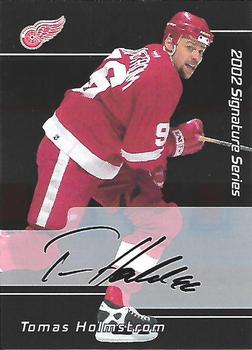 2001-02 Be a Player Signature Series - Autographs #037 Tomas Holmstrom Front