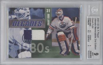 2001-02 Be A Player Ultimate Memorabilia - Decades #20 Grant Fuhr Front