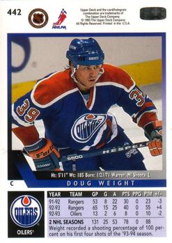 Doug Weight Edmonton Oilers 92-93 - 2000-01 