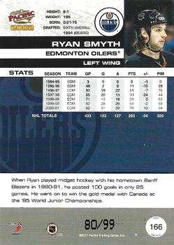 2001-02 Pacific - Hobby LTD #166 Ryan Smyth Back