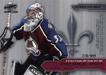 2001 Pacific Montreal Collector's International (October 2001) #2 Patrick Roy  Front