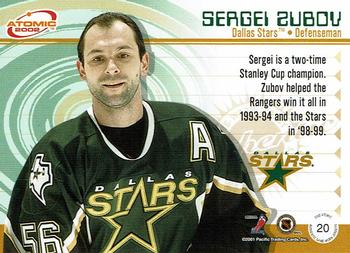 2001-02 Pacific Atomic - Jerseys #20 Sergei Zubov Back