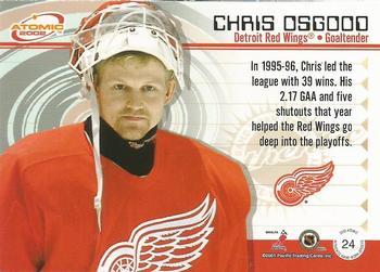 2001-02 Pacific Atomic - Jerseys #24 Chris Osgood Back