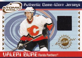 2001-02 Pacific Atomic - Jerseys #27 Valeri Bure Front