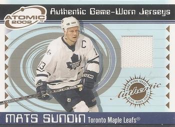 2001-02 Pacific Atomic - Jerseys #48 Mats Sundin Front