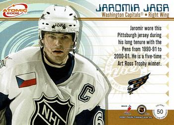 2001-02 Pacific Atomic - Jerseys #50 Jaromir Jagr Back