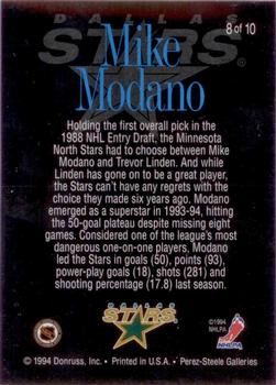 1994-95 Donruss - Ice Masters #8 Mike Modano Back