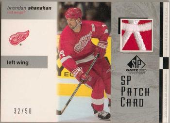 2001-02 SP Game Used - Patches #P-BS Brendan Shanahan Front