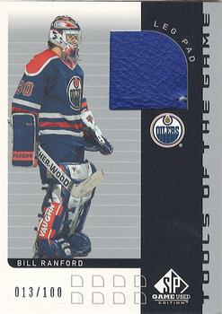 2001-02 SP Game Used - Tools of the Game #T-RA Bill Ranford Front