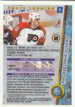 1994-95 Finest #13 Chris Therien Back