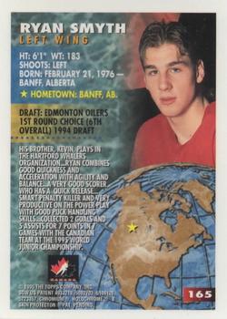 1994-95 Finest #165 Ryan Smyth Back