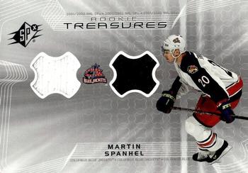 2001-02 Upper Deck Rookie Update - SPx Rookie Treasures #RT-MS Martin Spanhel Front