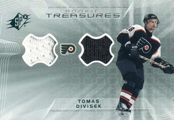 2001-02 Upper Deck Rookie Update - SPx Rookie Treasures #RT-TD Tomas Divisek Front