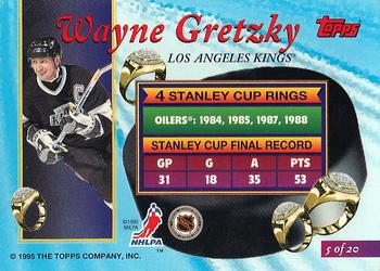 1994-95 Finest - Ring Leaders #5 Wayne Gretzky Back