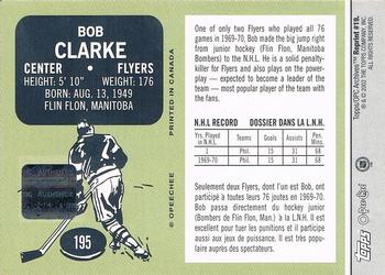 2001-02 Topps / O-Pee-Chee Archives - Autographs #19 Bobby Clarke Back