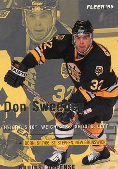 1994-95 Fleer #18 Don Sweeney Front