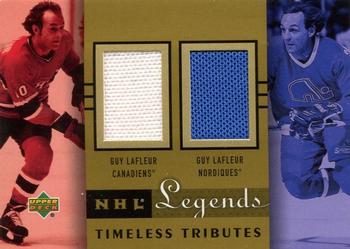 2001-02 Upper Deck Legends - Timeless Tributes #TT-GU Guy Lafleur - Combo Front