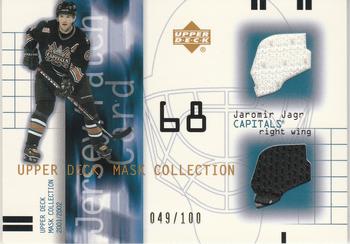 2001-02 Upper Deck Mask Collection - Jersey and Patch #JP-JJ Jaromir Jagr Front