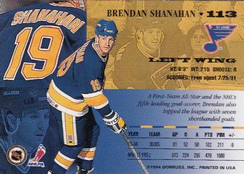 1994-95 Leaf #113 Brendan Shanahan Back