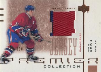 2001-02 Upper Deck Premier Collection - Jerseys #B-SK Saku Koivu Front