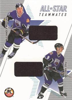 2002-03 Be a Player Memorabilia - All-Star Teammates #AST-06 Alexander Mogilny / Paul Kariya Front