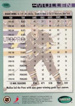 1994-95 Parkhurst #180 Joe Mullen Back