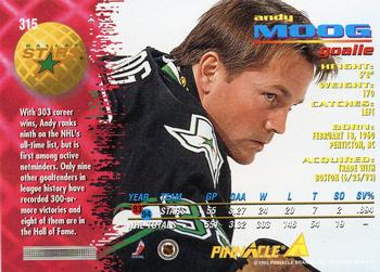 1994-95 Pinnacle #315 Andy Moog Back