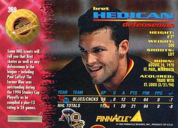 1994-95 Pinnacle #369 Bret Hedican Back