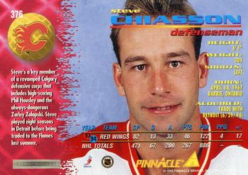 1994-95 Pinnacle #376 Steve Chiasson Back