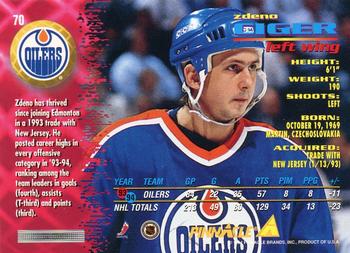 1994-95 Pinnacle #70 Zdeno Ciger Back