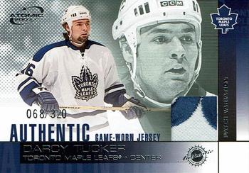 2002-03 Pacific Atomic - Authentic Game-Worn Jersey Patch Variation #23 Darcy Tucker Front