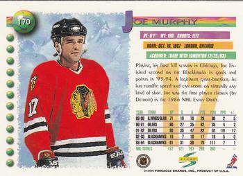 1994-95 Score #170 Joe Murphy Back
