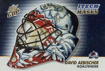 2002-03 Pacific Quest for the Cup - Itech Hockey Masks #1 David Aebischer Front