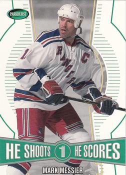 2002-03 Parkhurst - He Shoots-He Scores Points #NNO Mark Messier Front