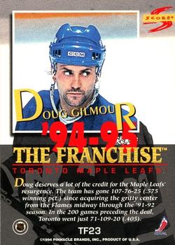 1994-95 Score - The Franchise #TF23 Doug Gilmour Back