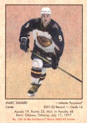 2002-03 Parkhurst Retro - Minis #124 Marc Savard Front