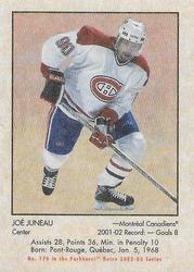 2002-03 Parkhurst Retro - Minis #176 Joe Juneau Front