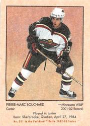 2002-03 Parkhurst Retro - Minis #201 Pierre-Marc Bouchard Front